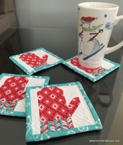 Mini Mitten Coasters by lori Miller Designs