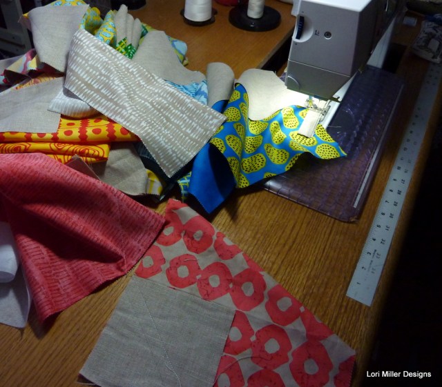 String piecing Lori Miller Designs