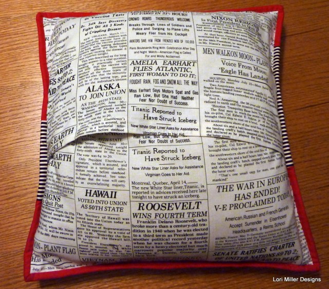 Back of pillow