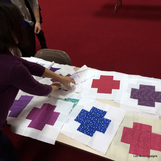 charity blocks at guild meeting